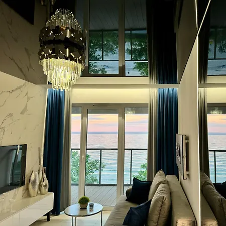 Gray Z Bezposrednim Widokiem Na Morze- Nadmorski Luksus 아파트 우스트 노리 모르스키