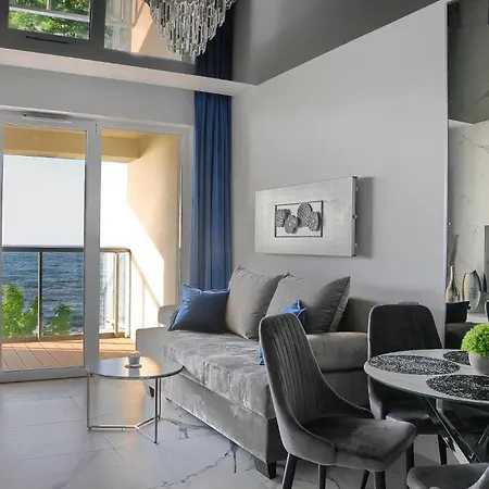 Apartment Gray Z Bezposrednim Widokiem Na Morze- Nadmorski Luksus *